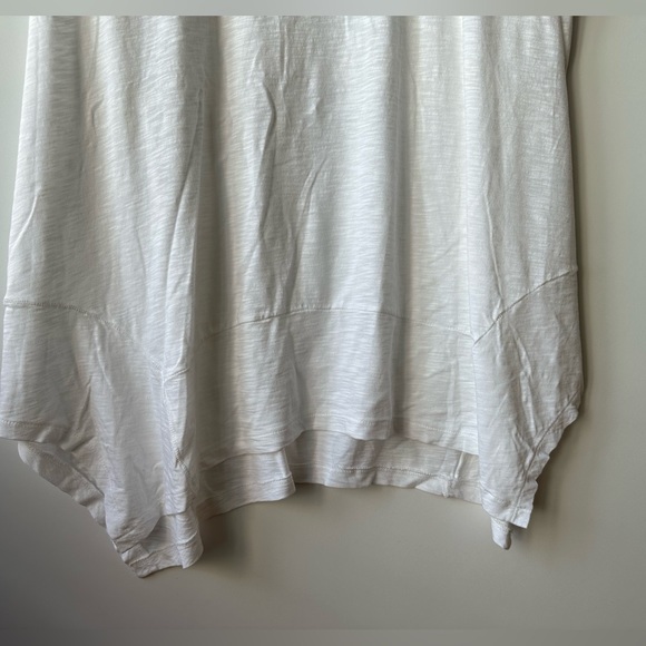 Style & Co Handkerchief Hem Slub Jersey Knit Plus Tank Top - White 3X - Picture 3 of 5